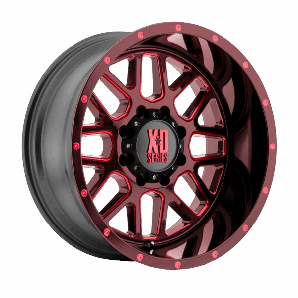 XD SERIES® - XD820 GRENADE Satin Black Milled with Red Clear Coat